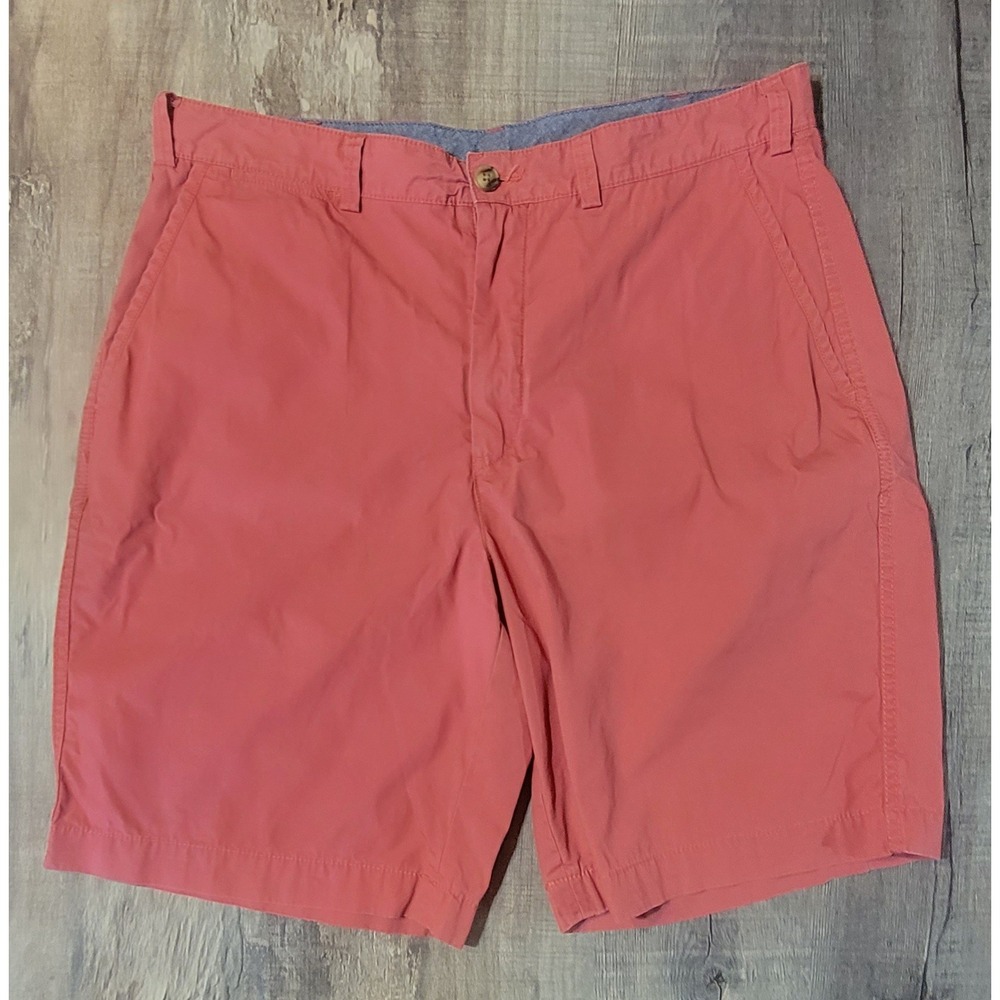 Polo Ralph Lauren Mens 34 Relaxed Fit Chino Shorts Salmon Pink Coral Pony Logo